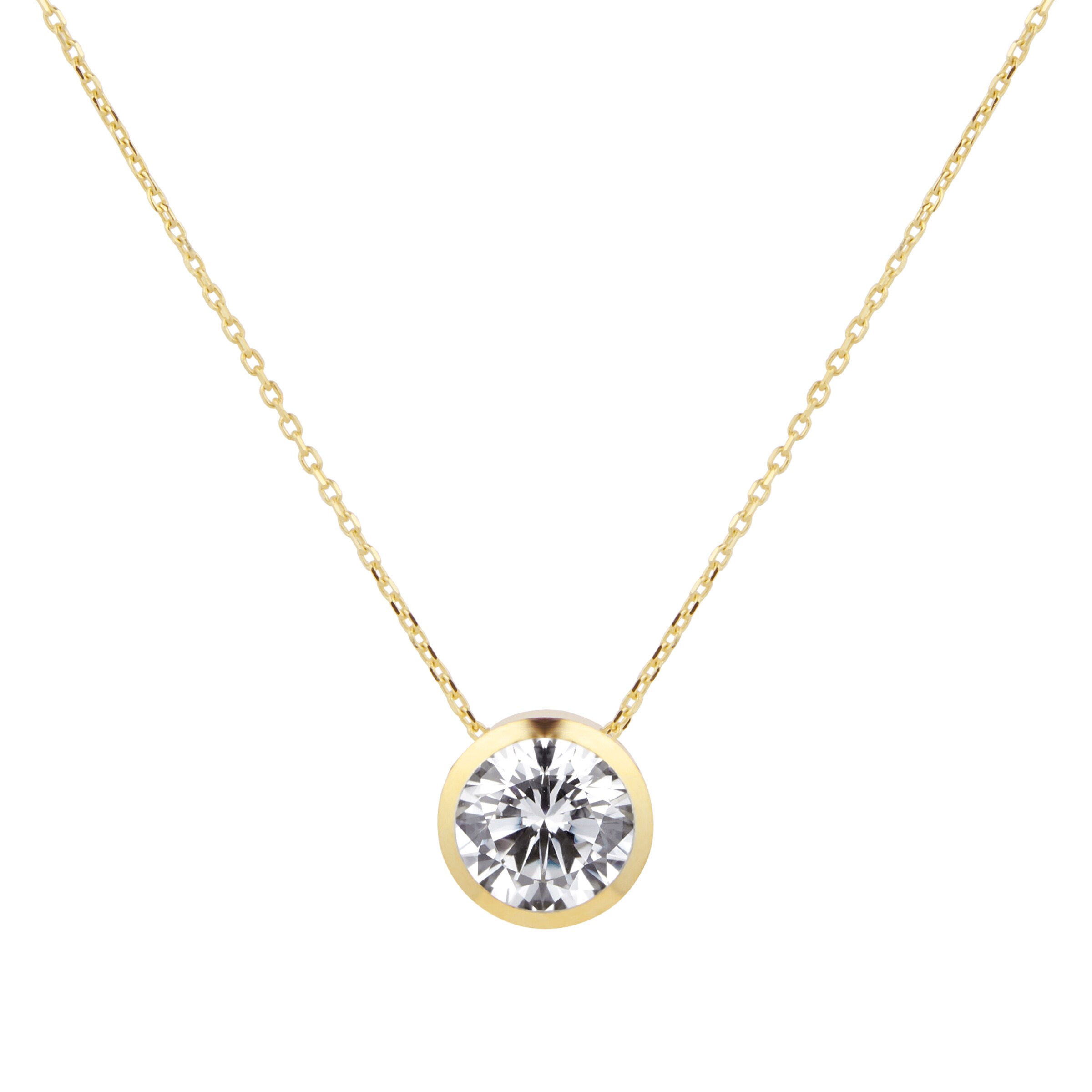 Meadow Rivière Diamond Necklace in 18K Alpine Gold- 16
